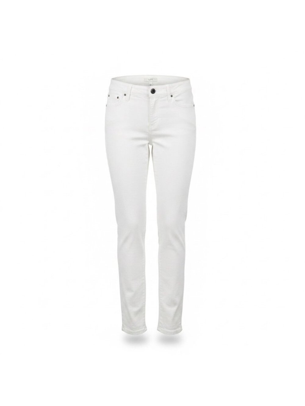 Ann Taylor Loft Womens White  Pants Stylish Stretch Trousers Size 6
